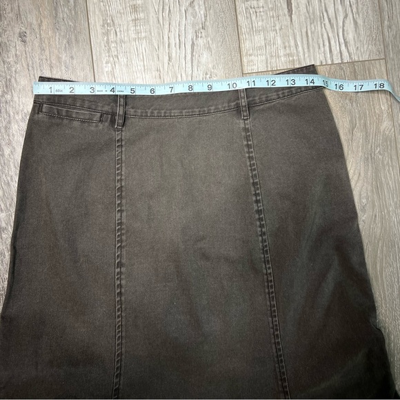 Peruvian Connection Women Size 4 Maxi Skirt A Line Pockets Gray/ Black - Picture 4 of 9